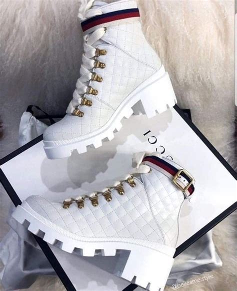 botines gucci blancos|Botas y botines GUCCI de invierno de diseño para mujer.